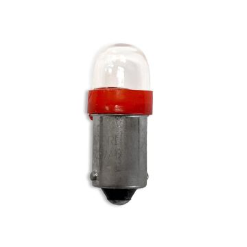 Stern 2-LED #44/47 Bayonet Base Lamp With Clear Dome - Red